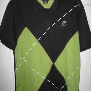 Abacus Gary Player Collection Black/Green Polo Shirt Men's Size XL